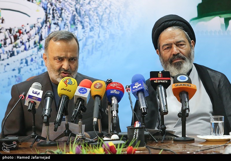 حجت الاسلام سیدعبدالفتاح نواب نماینده ولی فقیه درامورحج و زیارت و علیرضا رشیدیان رییس سازمان حج و زیارت