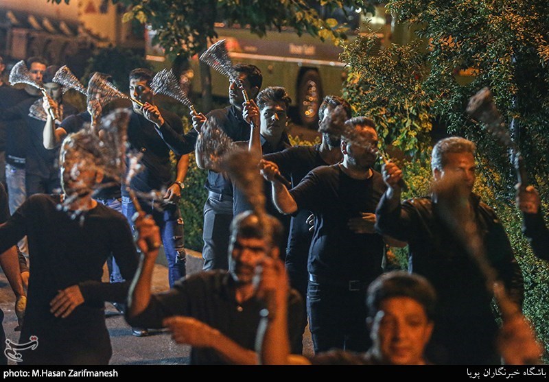 دسته عزاداری هیات چهارده معصوم  به مناسبت هفتم شهادت امام حسین(ع)