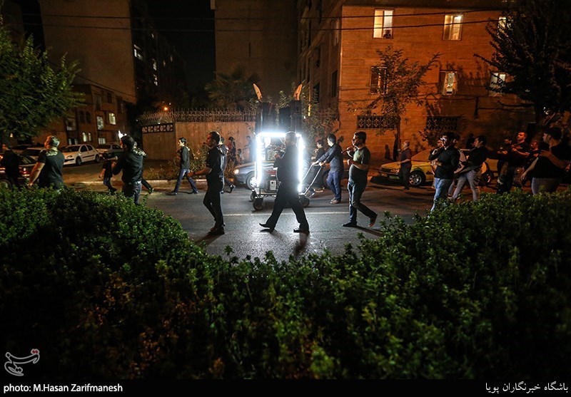 دسته عزاداری هیات چهارده معصوم  به مناسبت هفتم شهادت امام حسین(ع)