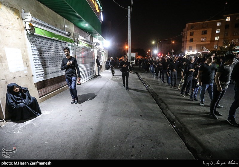 دسته عزاداری هیات چهارده معصوم  به مناسبت هفتم شهادت امام حسین(ع)