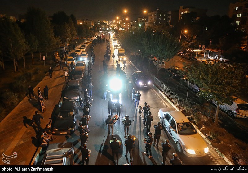 دسته عزاداری هیات چهارده معصوم  به مناسبت هفتم شهادت امام حسین(ع)