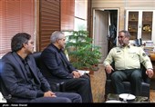 دیدار مجید قلی‌زاده مدیرعامل خبرگزاری تسنیم با سردار عباسعلی محمدیان فرمانده انتظامی استان البرز