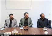 دیدار جمعی از مدیران خبرگزاری تسنیم با سردار سید یوسف مولایی فرمانده سپاه امام حسن مجتبی(ع)
