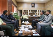 دیدار مجید قلی‌زاده مدیرعامل و جمعی از مدیران خبرگزاری تسنیم با سردار عباسعلی محمدیان فرمانده انتظامی استان البرز