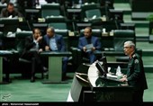 سرلشگر باقری رئیس ستاد کل نیروهای مسلح در جلسه علنی مجلس شورای اسلامی 