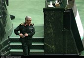 سرلشگر باقری رئیس ستاد کل نیروهای مسلح در جلسه علنی مجلس شورای اسلامی