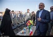 حضور محسن حاجی میرزایی وزیر آموزش و پرورش در مراسم افتتاح 72 مدرسه در مناطق زلزله زده کرمانشاه