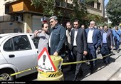 پیروز حناچی شهردار تهران  در  آیین تهرانگردی و بازدید از مسیر های گردشگری