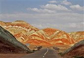 Rainbow Mountains in Northwest of Iran