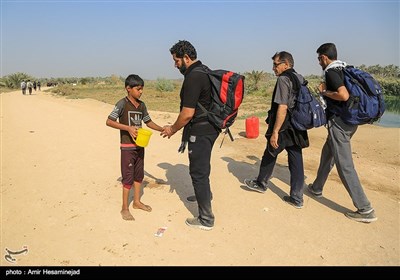 حضور کودکان در پیاده روی اربعین حسینی - طریق العلماء