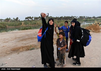 حضور کودکان در پیاده روی اربعین حسینی - طریق العلماء