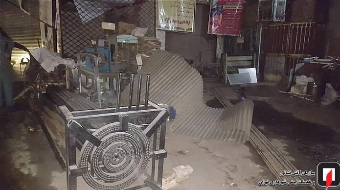 آتش‌نشانی , سازمان آتش‌نشانی تهران , آتش‌سوزی , 