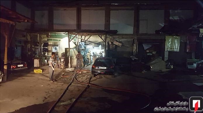 آتش‌نشانی , سازمان آتش‌نشانی تهران , آتش‌سوزی , 