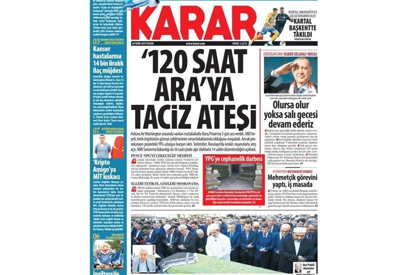 کشور ترکیه , آخرین تحولات سوریه , 