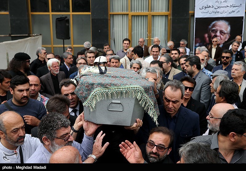 تشییع پیکر مرحوم حسین دهلوی استاد موسیقی