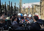 بازدید پرویز فتاح رئیس بنیاد مستضعفان از مراحل ساخت و پیشرفت ساختمان پلاسکو