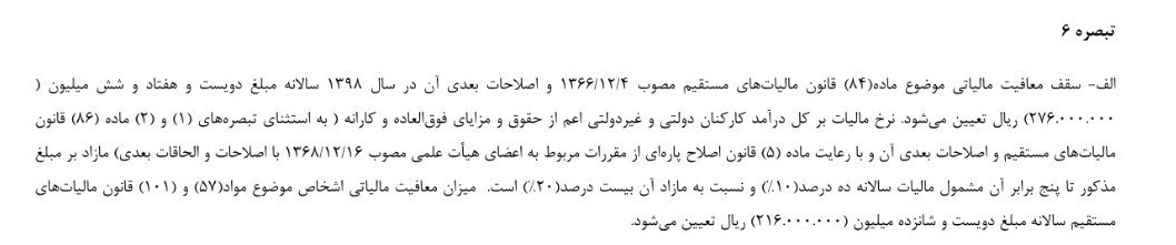 بودجه ایران , مالیات ,