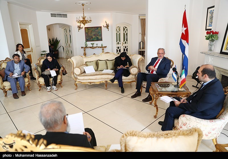 نشست خبری سفیر کوبا در تهران