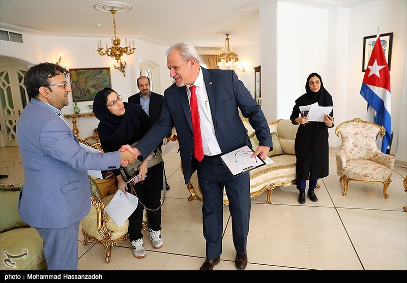 نشست خبری سفیر کوبا در تهران