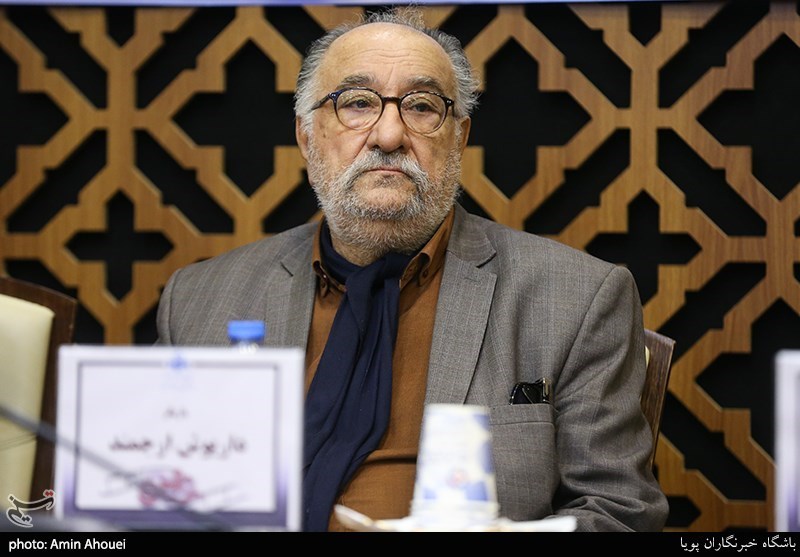 داریوش ارجمند بازیگر نقش حشمت فردوس در نشست خبری سریال ستایش