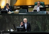 سخنرانی محمدجواد ظریف وزیر امور خارجه در جلسه علنی مجلس شورای اسلامی در پاسخ به سؤالات سیدمحمدجواد ابطحی و مجتبی ذوالنور نمایندگان خمینی شهر و قم