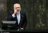 سخنرانی محمدجواد ظریف وزیر امور خارجه در جلسه علنی مجلس شورای اسلامی در پاسخ به سؤالات سیدمحمدجواد ابطحی و مجتبی ذوالنور نمایندگان خمینی شهر و قم