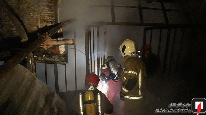 آتش‌نشانی , سازمان آتش‌نشانی تهران , آتش‌سوزی , 