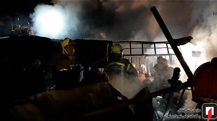 آتش‌نشانی , سازمان آتش‌نشانی تهران , آتش‌سوزی , 