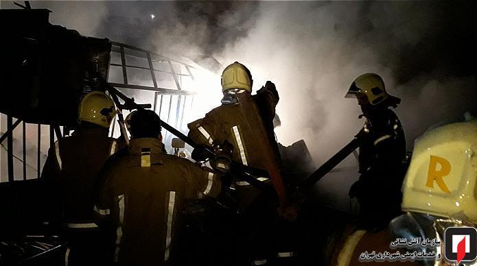 آتش‌نشانی , سازمان آتش‌نشانی تهران , آتش‌سوزی , 