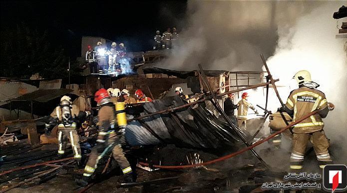 آتش‌نشانی , سازمان آتش‌نشانی تهران , آتش‌سوزی , 