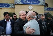محمدباقر قالیباف در مراسم ختم مرحوم سیدقاسم موسوی قهار