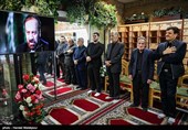 مراسم ترحیم مرحوم سیدقاسم موسوی قهار مناجات‌خوان، شاعر و مداح اهل‌بیت(ع) در مسجد بلال سازمان صدا و سیما