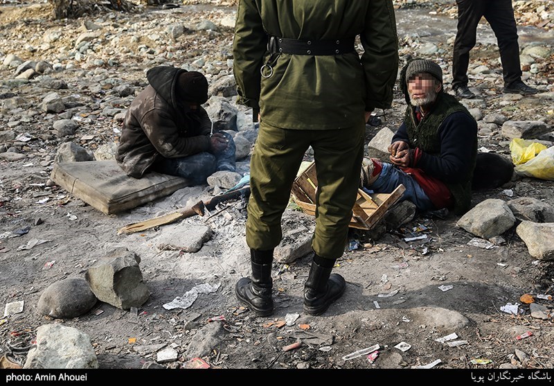 عملیات پلیس برای برچیدن پاتوق موادفروشان در دره فرحزاد
