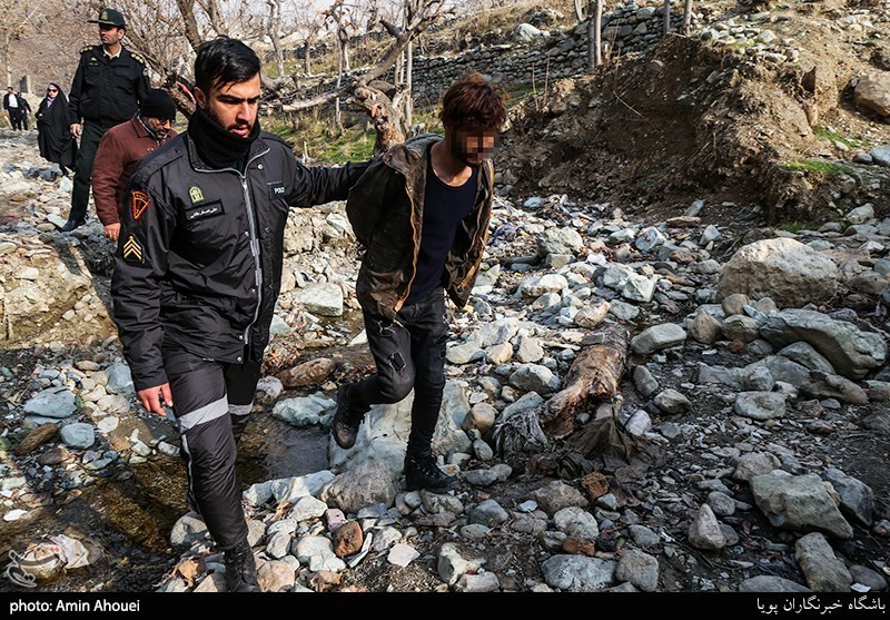 عملیات پلیس برای برچیدن پاتوق موادفروشان در دره فرحزاد