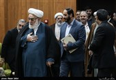 حجت الاسلام محمدی گلپایگانی رئیس دفتر مقام معظم رهبری در آیین تکریم و معارفه دبیر مجمع تقریب مذاهب اسلامی