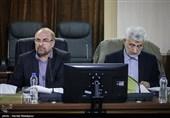 سعید جلیلی و محمدباقر قالیباف در جلسه مجمع تشخیص مصلحت نظام