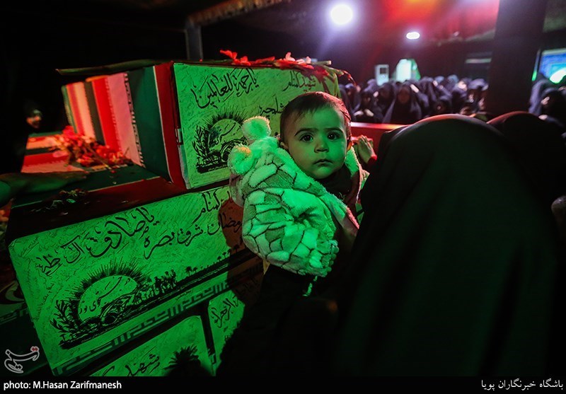 وداع با پیکر رزمنده مدافع حرم (محمدجعفر حسینی)