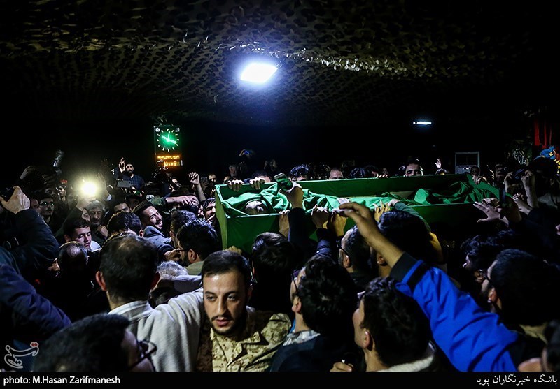 وداع با پیکر رزمنده مدافع حرم (محمدجعفر حسینی)