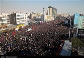 تشییع پیکر سپهبد قاسم سلیمانی و شهدای مقاومت در تهران - 1
