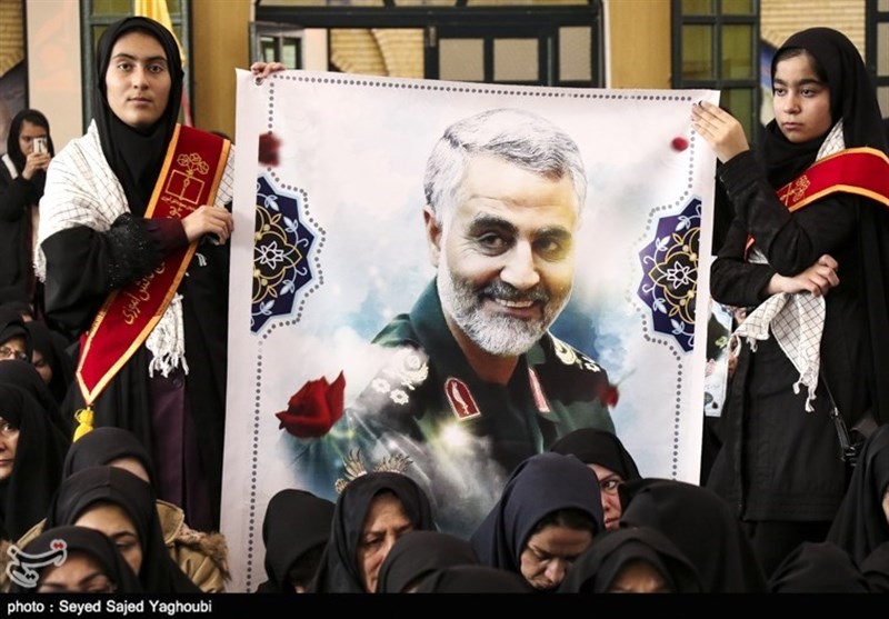 تجمع بانوان زینبی اردبیل در حمایت از مقاومت و انتقام از خون سردار شهید حاج قاسم سلیمانی