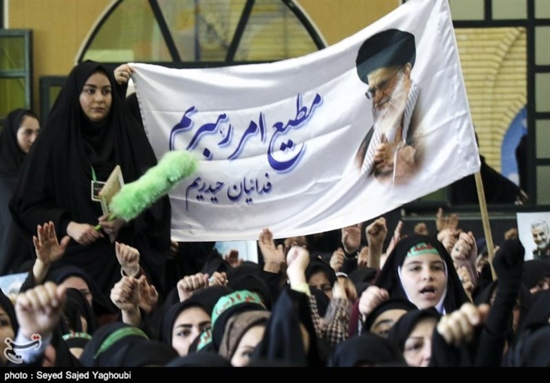 تجمع بانوان زینبی اردبیل در حمایت از مقاومت و انتقام از خون سردار شهید حاج قاسم سلیمانی