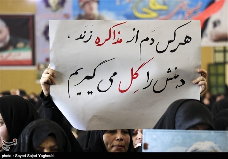 تجمع بانوان زینبی اردبیل در حمایت از مقاومت و انتقام از خون سردار شهید حاج قاسم سلیمانی