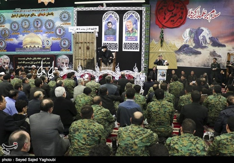 شام غریبان سردار سلیمانی در اردبیل