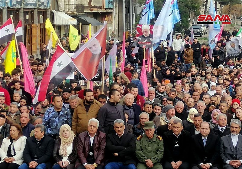 Hundreds Commemorate Iranian Top Gen. Soleimani in Syria’s Homs