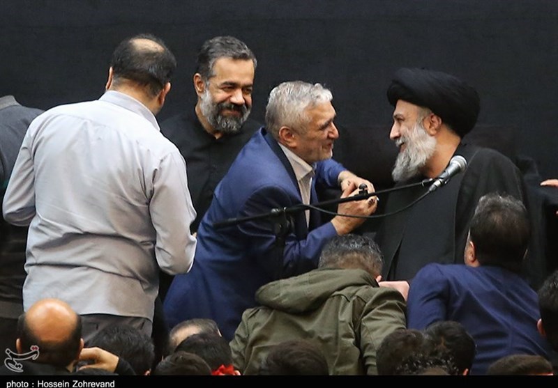 مراسم عزاداری برای جانباختگان سانحه هوایی در مهدیه امام حسن(ع)