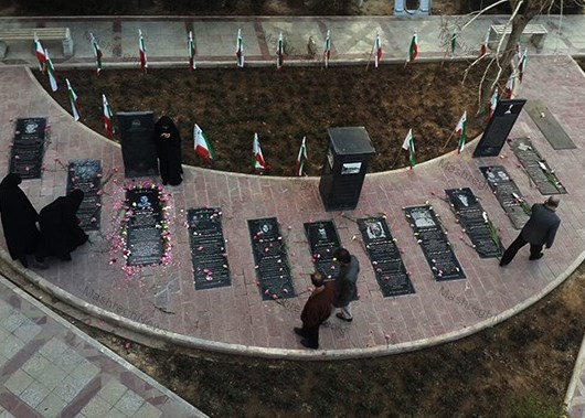 گلزار شهدای تهران , شهید سپهبد قاسم سلیمانی , ابومهدی المهندس , جبهه مقاومت اسلامی , بنیاد شهید و امور ایثارگران ,