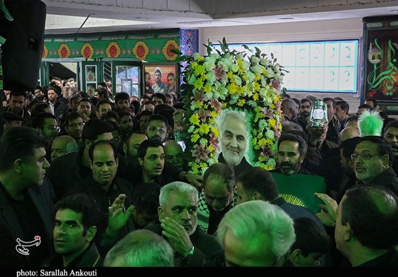 سردار قاسم سلیمانی , شهید سپهبد قاسم سلیمانی , فاطمیه|ایام فاطمیه , عزاداری , استان کرمان , 