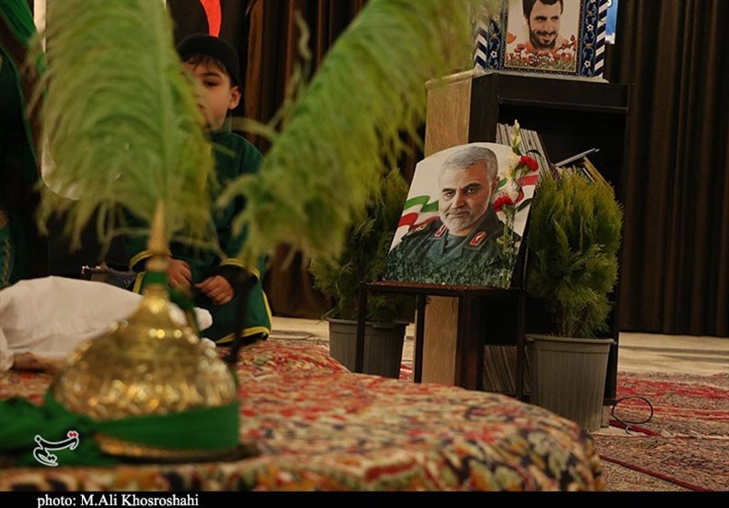 سردار قاسم سلیمانی , شهید سپهبد قاسم سلیمانی , استان کرمان , تعزیه , فاطمیه|ایام فاطمیه , عزاداری ,