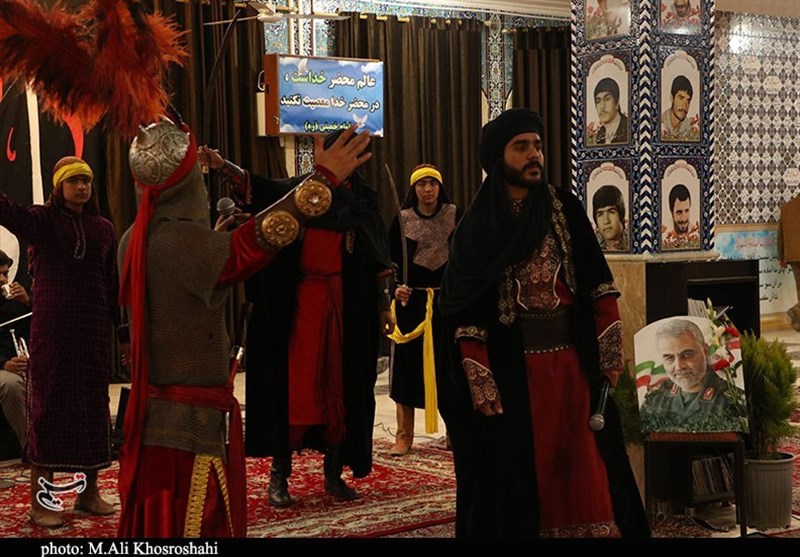 سردار قاسم سلیمانی , شهید سپهبد قاسم سلیمانی , استان کرمان , تعزیه , فاطمیه|ایام فاطمیه , عزاداری ,