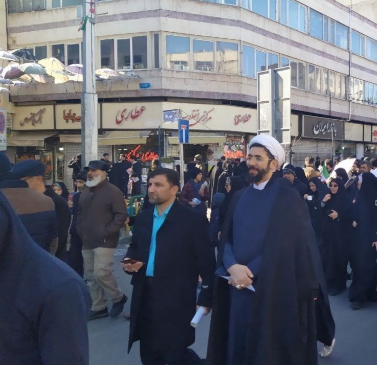 راهپیمایی22بهمن , دهه فجر انقلاب اسلامی , منصور غلامی , حجت الاسلام مصطفی رستمی , 